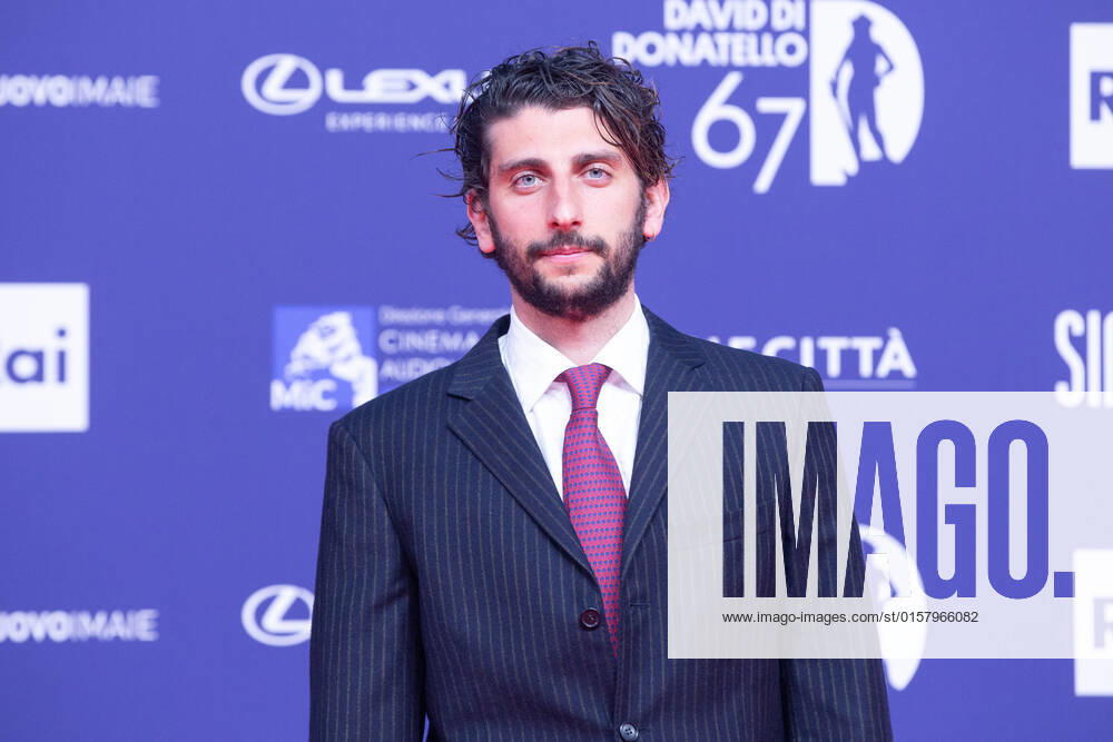 Verleihung des David di Donatello-Preises 2022 in Rom Italy: Red Carpet of David di Donatello 2022 Awards ceremony Pietro Castellitto attends the red carpet of David di Donatello 2022 awards ceremony in Rome Rome Italy