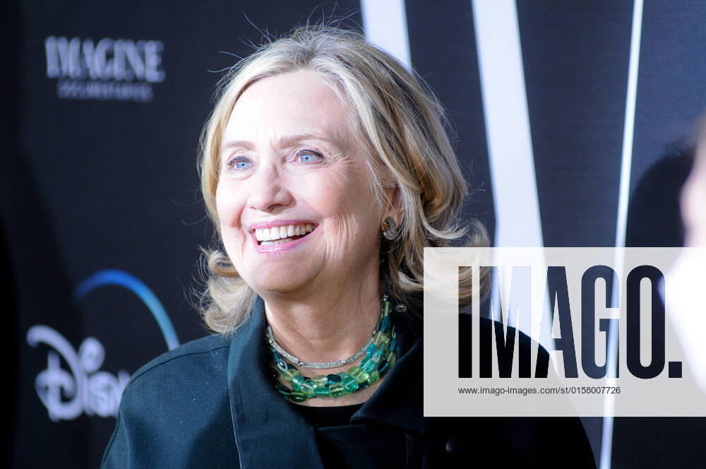 Hillary Rodham Clinton attends the We Feed People screening at the SVA Theater in New York City. New York United States - ZUMAs197 20220503_zaa_s197_543
