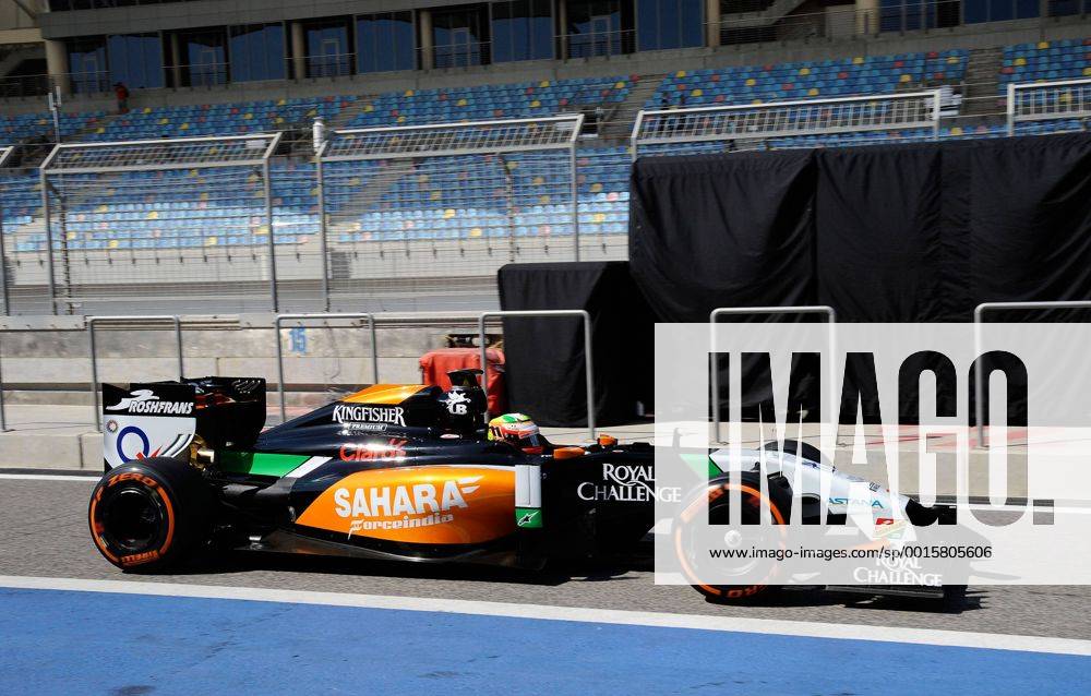 Sergio Perez, Sahara Force India F1, formula 1 GP, Test Bahrain, Shakir, 22.02.2014 Photo:mspb Lukas Gorys Sergio Perez, formula 1 GP, Test 2014,