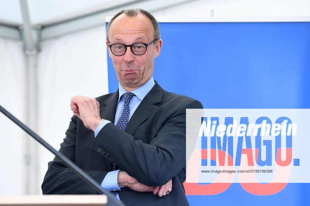 Wahlkampftermin von Friedrich Merz in NRW am 05.05.2022 in Kleve Friedrich Merz, Bundesvorsitzender der CDU, Vorsitzender der CDU CSU-Bundestagsfraktion
