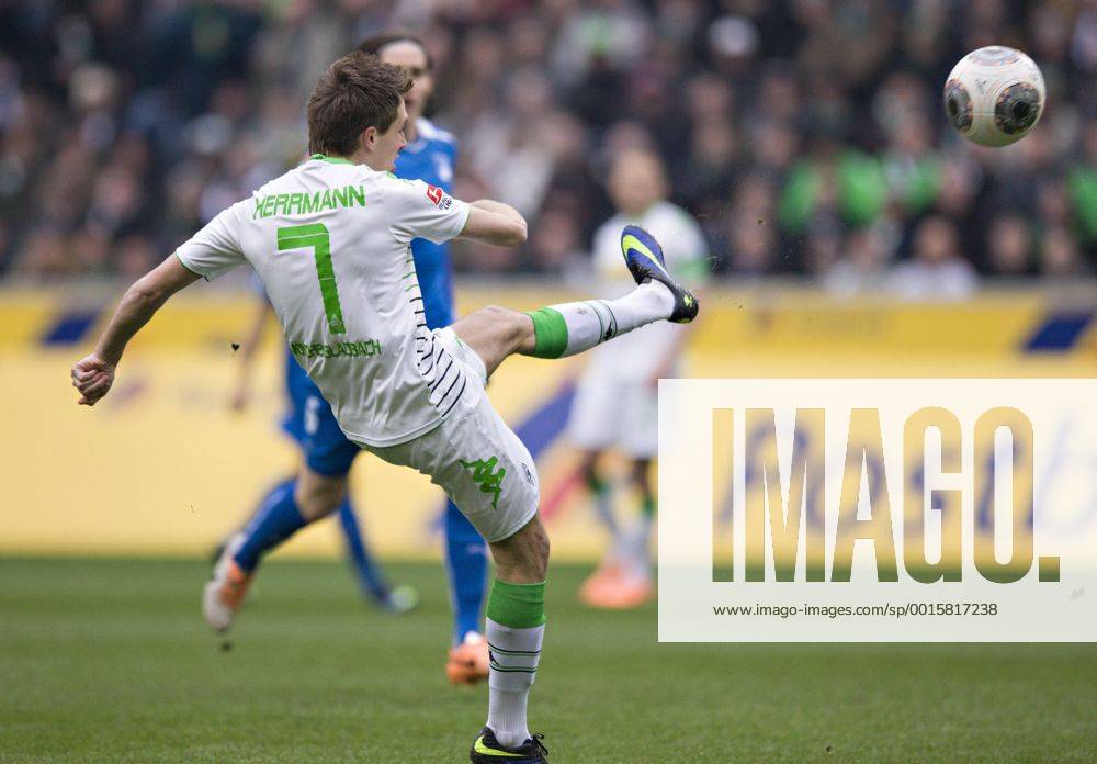 Mönchengladbach, 22.02.2014, Borussia Park Tor zum 1:0 durch Patrick Herrmann (BMG) VfL Borussia Mönchengladbach - TSG Hoffenheim