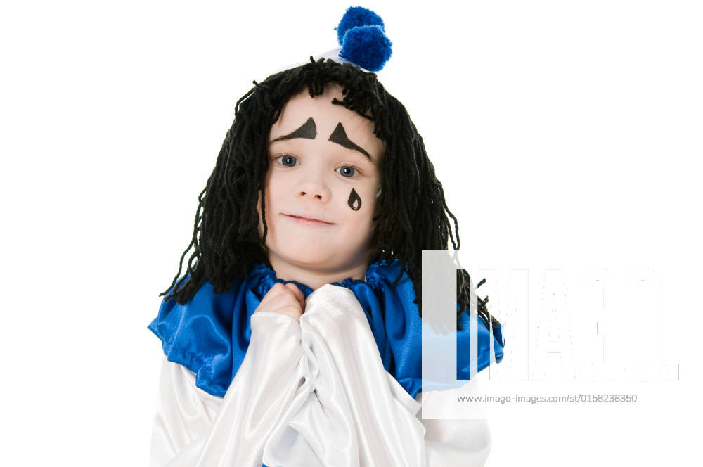 IMAGO Creative, Gesellschaft, Fasching child in costume Piero isolated on white background, model released, , 1983489.jpg, child, boy, actor, pierrot, clown, performance, costume, isolated, piero, dress, children, festive, hat, humor, ideas, male, mime, pantomime, posing, showing, theater, thoughtful, white, young, hero, caucasian, cute, childhood, kid, family, adorable, beautiful, beauty, happiness, happy, joy, lovely, nice, person, preschooler, smile, stand, vertical, young, youth, fairy tale, hair, cap, carnival,