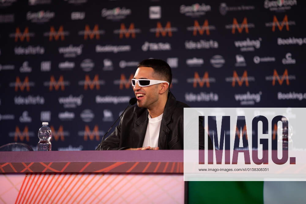 Mahmood (Brividi) Italy during the Eurovision Song Contest 2022, artists press conference, on 05 May 2022, at Pala Alpitour in Turin, Italy. Photo Nderim KACELI