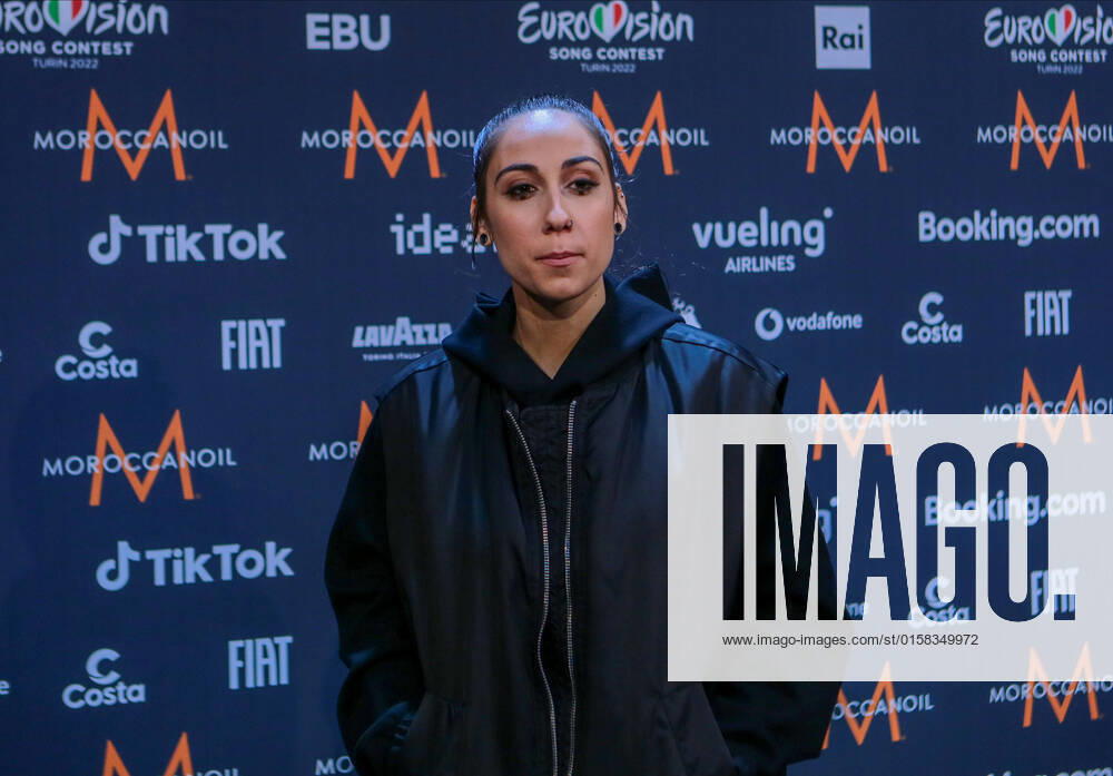 Andrea (Circles) North Macedonia during the Eurovision Song Contest 2022, artists press conference, on 05 May 2022, at Pala Alpitour in Turin, Italy. Photo Nderim KACELI