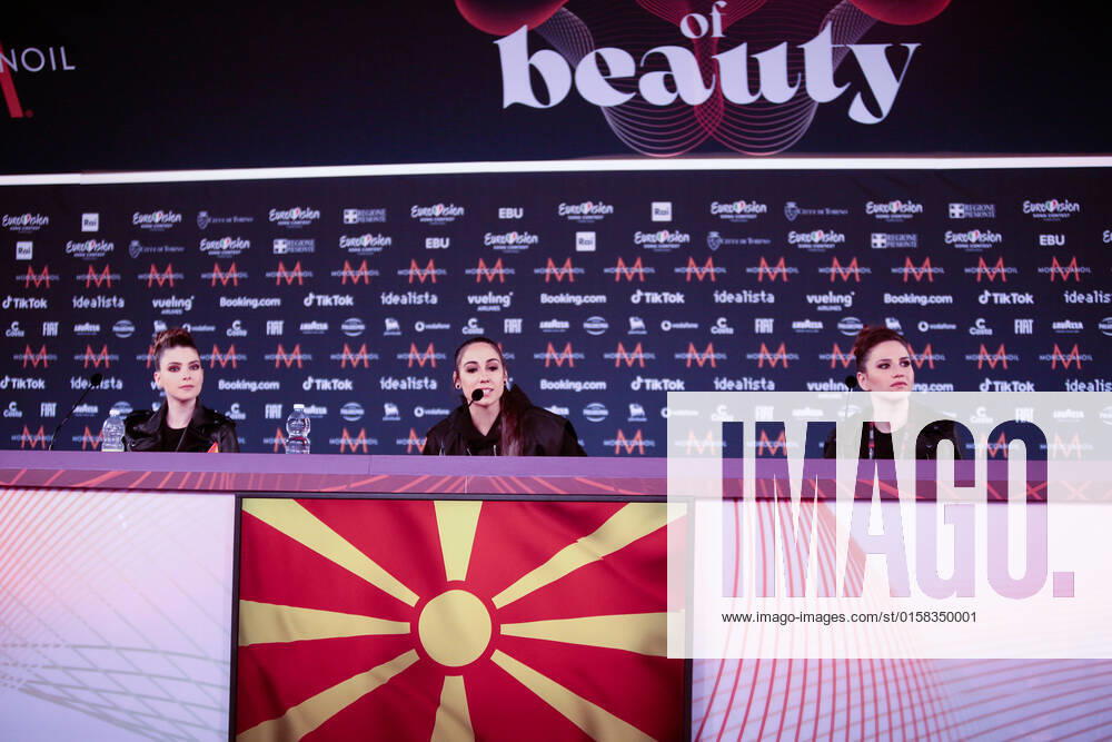 Andrea (Circles) North Macedonia during the Eurovision Song Contest 2022, artists press conference, on 05 May 2022, at Pala Alpitour in Turin, Italy. Photo Nderim KACELI