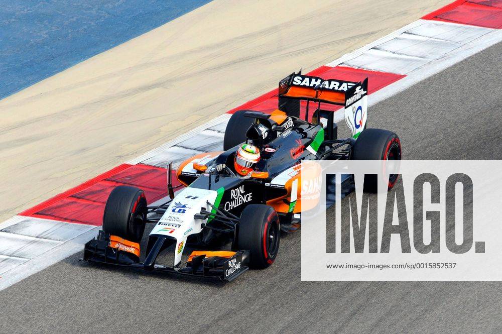 Sergio Perez, Sahara Force India F1, formula 1 GP, Test Bahrain, Shakir, 28.02.2014 Photo:mspb Jerry Andre Sergio Perez, formula 1 GP, Test 2014,