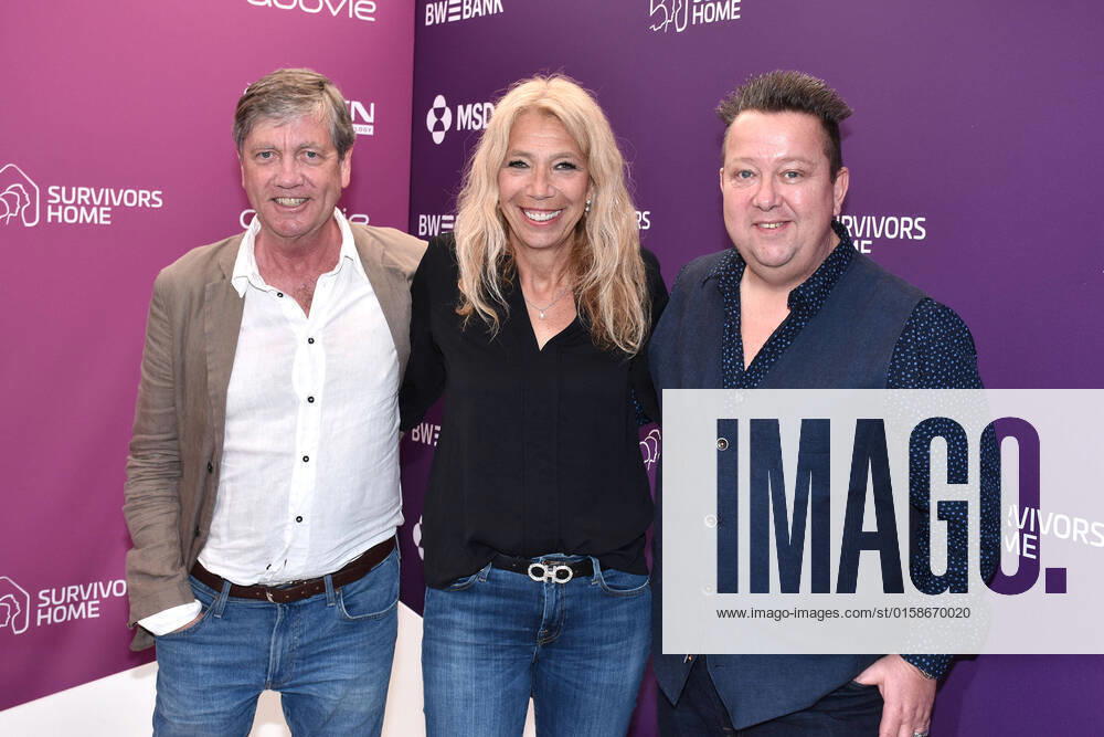 Peter Prange, Lisa Federle und Sebastian Krumbiegel bei der Eröffnung vom Survivors Home, einer Begegnungsstätte für krebserkrankte Menschen am 9.05.2022 in Berlin. Eröffnung der Survivors Home Begegnungsstätte für krebserkrankte Menschen in Berlin