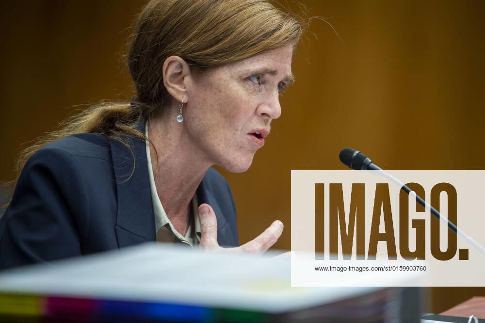 Samantha Power, Administrator, United States Agency for International Development appears before a Senate Committee on Appropriations - Subcommittee on State, Foreign Operations, and Related Programs hearing to examine proposed budget estimates and justification for fiscal year 2023 for the U.S. Agency for International Development in the Dirksen Senate Office Building in Washington, DC, Wednesday, May 25, 2022 Washington USA - ZUMAs152 20220525_zaa_s152_073