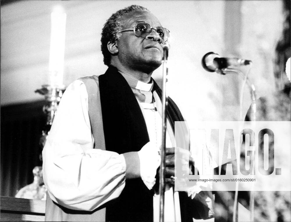 Desmond Tutu Das Foto zeigt den südafrikanischen Geistlichen und Friedensnobelpreisträger Bischof Desmond Mpilo Tutu.,