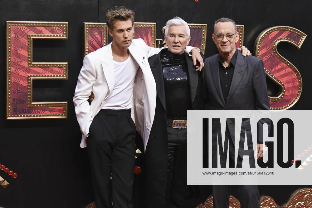 Austin Butler, Baz Luhrmann und Tom Hanks bei der Premiere des Kinofilms Elvis im BFI Southbank. London