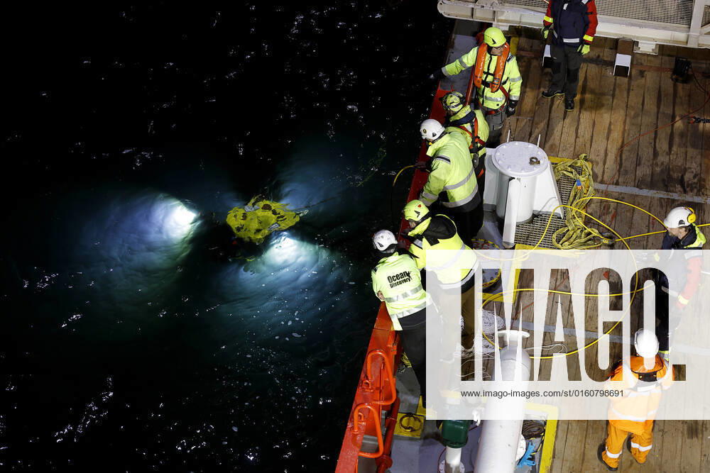 A new survey of M S Estonia on board VOS Sweet in the Baltic Sea on June 09, 2022 Using a ROV remotely operated vehicle , a photogrammetric survey is being carried out 852 people died when MS Estonia sank on September 28, 19