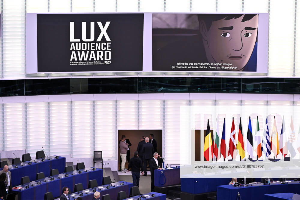 Verleihung des Lux Publikumspreises 2022 im Plenarsaal des Europäischen Parlaments. Straßburg