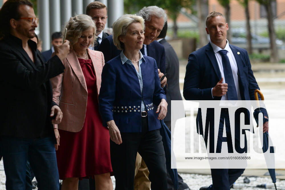 Ursula Von der Leyen at MAXXI in Rome for the New European Bauhaus Ursula von der Leyen, President of the European Commission during the News Ursula Von der Leyen at MAXXI in Rome for the New European Bauhaus on June 09, 2022 at the MAXXI Museum in Rome, Italy Rome Italy