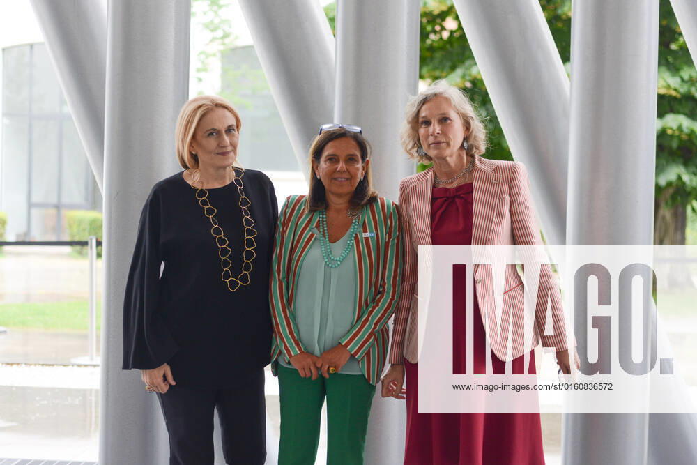 Ursula Von der Leyen at MAXXI in Rome for the New European Bauhaus From left to right: Monica Maggioni, Antonella Polimeni, Giovanna Melandri during the News Ursula Von der Leyen at MAXXI in Rome for the New European Bauhaus on June 09, 2022 at the MAXXI Museum in Rome, Italy Rome Italy