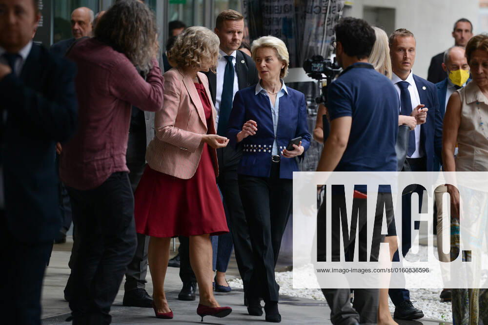 Ursula Von der Leyen at MAXXI in Rome for the New European Bauhaus Ursula von der Leyen, President of the European Commission during the News Ursula Von der Leyen at MAXXI in Rome for the New European Bauhaus on June 09, 2022 at the MAXXI Museum in Rome, Italy Rome Italy