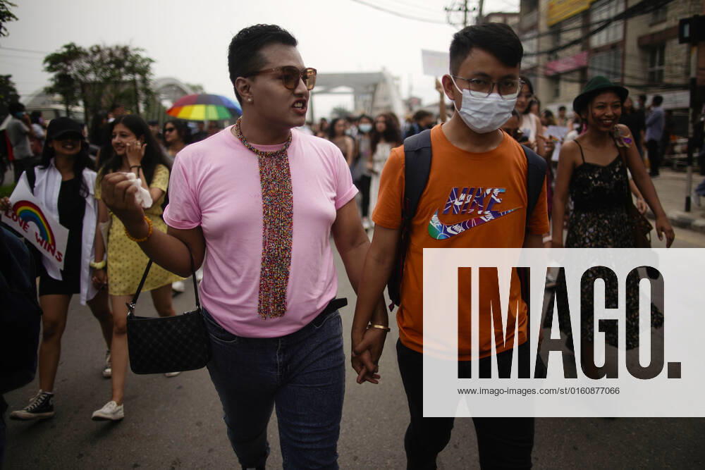 Hundreds of people from the LGBTIQ community participate in NepalÃ¢â‚¬â ¢s pride parade month to celebrate their identities in Kathmandu, Nepal on Saturday, June 11, 2022. Kathmandu Nepal - ZUMAg200 20220611_zap_g200_012