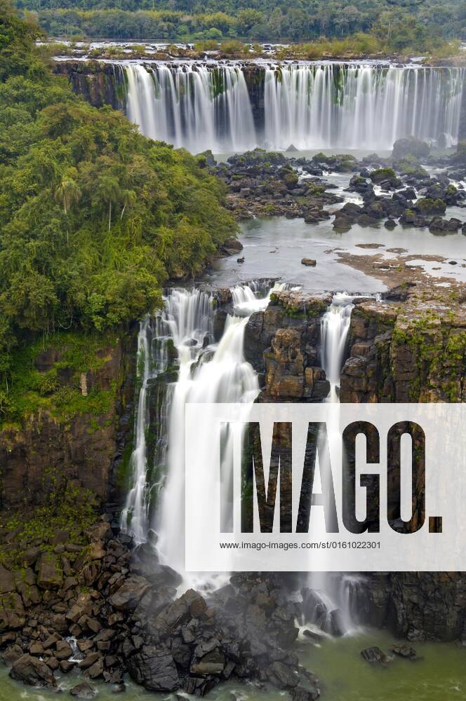 Iguacu Wasserfälle, Detailansicht, die größten Wasserfälle der Erde, Foz do Iguaçu, Brasilien, Südamerika