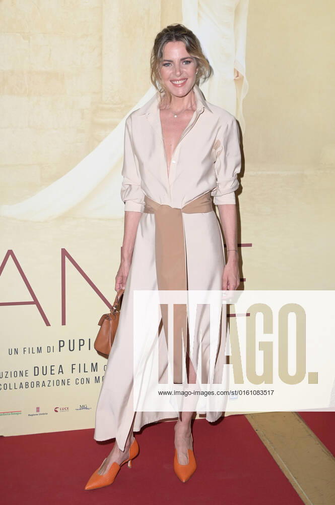 Elisabetta Pellini attends the red carpet of the premiere of the movie Dante at the Auditorium della Conciliazione. Rome Italy - ZUMAs197 20220616_zaa_s197_383