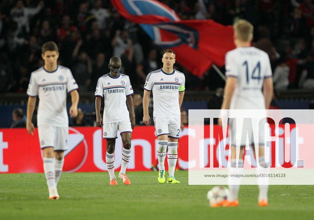 Chelsea s John Terry looks on dejected after going 1-0 down Paris Saint Germain PSG vs Chelsea FC London London - Champions League - .
