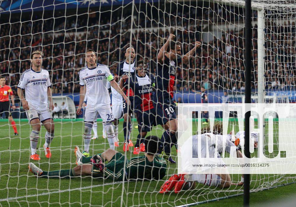 Chelsea s John Terry looks on dejected after David Luiz scores an own goal to put PSG 2-1 up Paris Saint Germain PSG vs Chelsea FC London London - Champions League - .