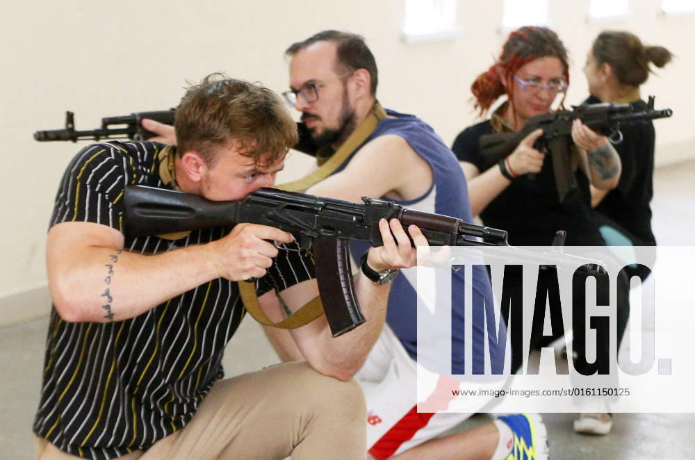 Military Training For Civilians In The Handling Of Weapons, Amid Russia s Invasion Of Ukraine, In Odesa Civilians take part in military exercises in the handling of weapons, amid Russia s invasion of Ukraine, in Odesa, Ukraine 18 June 2022. Odessa Ukraine