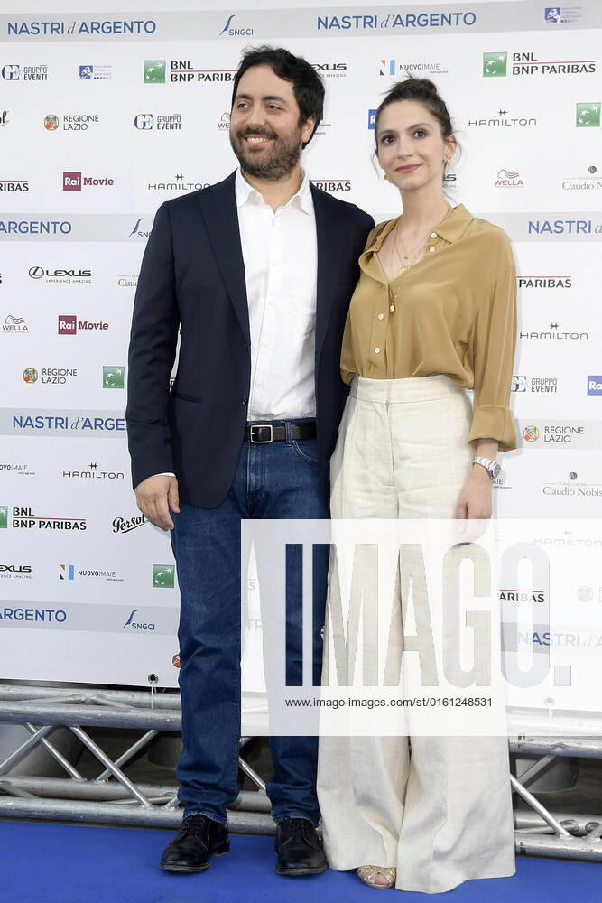 Matteo Rovere und Giulia Steigerwalt bei der 76. Verleihung der Nastri D Argento im Museo nazionale delle arti del XXI secolo. Rom