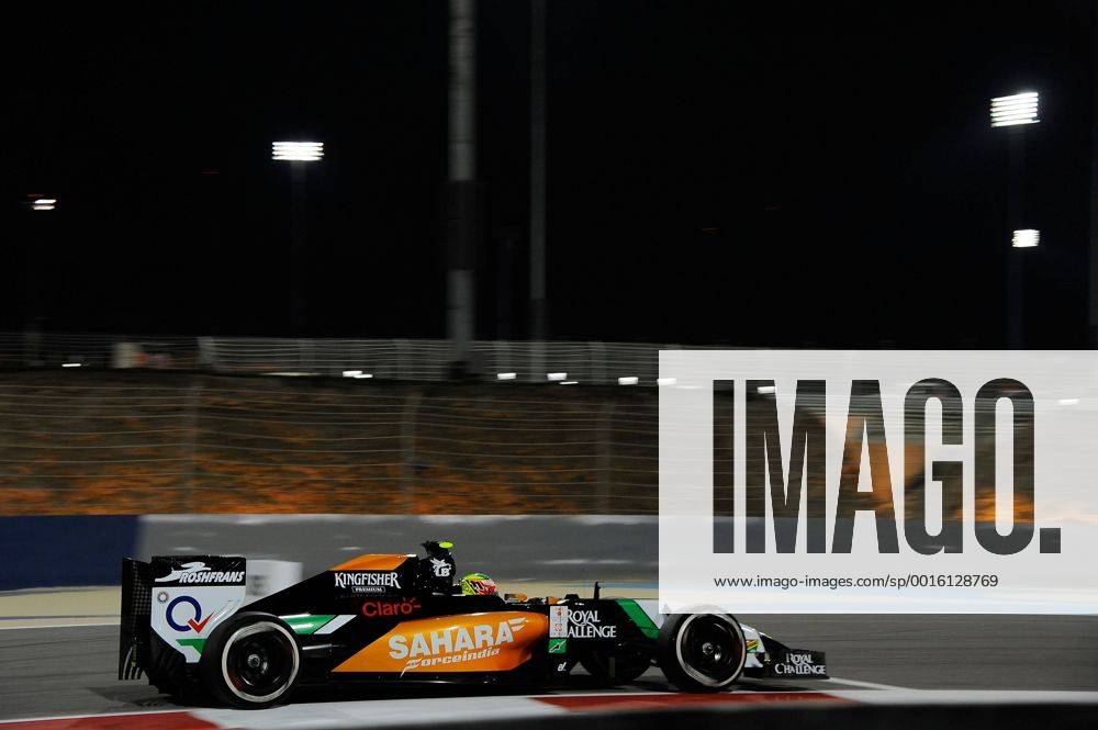 Sergio Perez, Sahara Force India F1, formula 1 GP, Bahrain in Manama Shakir 04.04.14 Photo:mspb Lukas Gorys Sergio Perez, formula 1 GP, Bahrain,