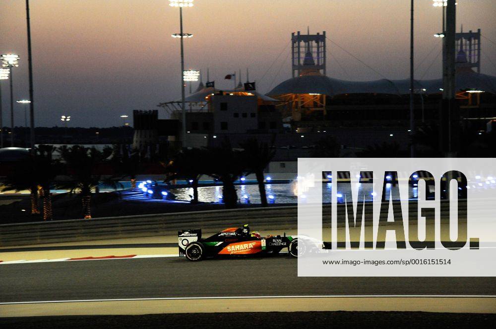 Sergio Perez, Sahara Force India F1, formula 1 GP, Bahrain in Manama Shakir 06.04.14 Photo:mspb Lukas Gorys Sergio Perez, formula 1 GP, Bahrain,