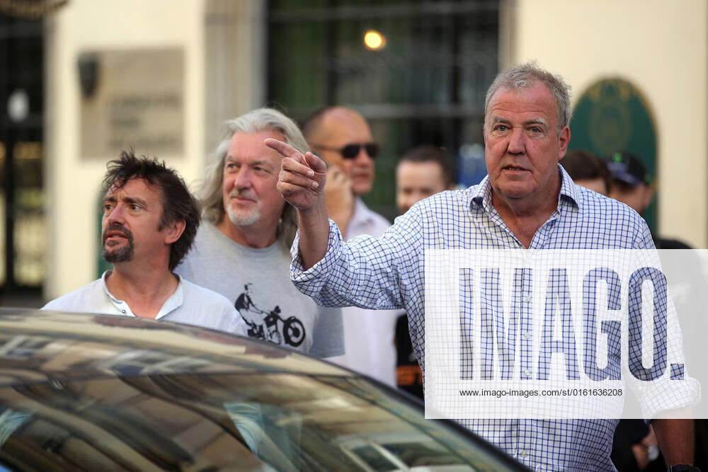 The Grand Tour stars, Jeremy Clarkson, Richard Hammond and James May, visit Cracow, Poland, while on tour filming the show. The Grand Tour is a British motoring television series, created by Jeremy Clarkson, Richard Hammond, James May, and Andy Wilman, made for Amazon exclusively for its online streaming service Amazon Prime Video which premiered in 2016. The programme was conceived in the wake of the departure of Clarkson, Hammond, May and Wilman from the BBC series Top Gear. Krakow Poland - ZUMAs197 20220624_zaa_s197_587