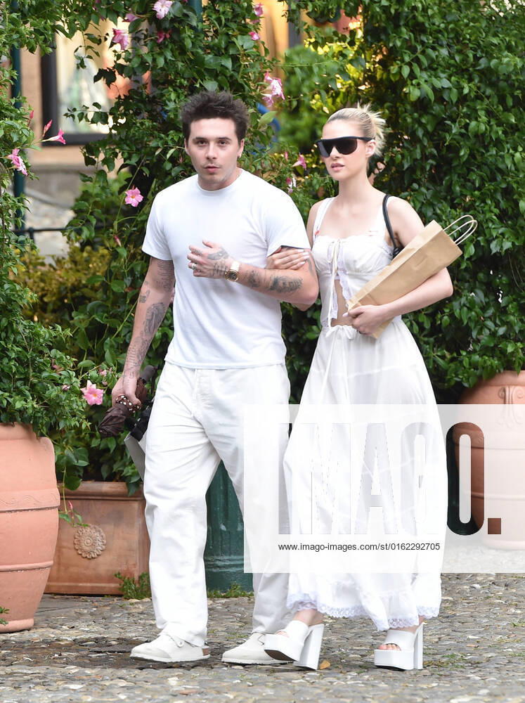 Brooklyn Beckham and his wife Nicola Peltz on their honeymoon in Portofino