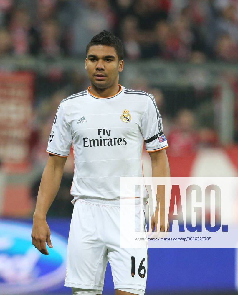 München, Fussball Männer, UEFA Champions League, Saison 2013 2014, Halbfinale Rückspiel, FC Bayern München vs Real Madrid CF 29.04.2014, München Arena München Casemiro, Real Madrid, Aktion, Einzelbild,