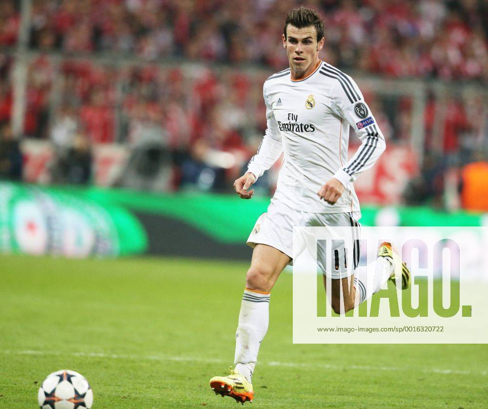 München, Fussball Männer, UEFA Champions League, Saison 2013 2014, Halbfinale Rückspiel, FC Bayern München vs Real Madrid CF 29.04.2014, München Arena München Gareth Bale, Real Madrid, Aktion, Einzelbild,
