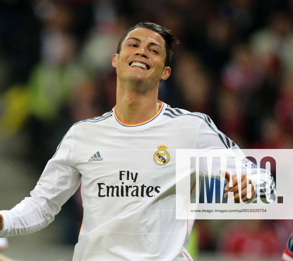München, Fussball Männer, UEFA Champions League, Saison 2013 2014, Halbfinale Rückspiel, FC Bayern München vs Real Madrid CF 29.04.2014, München Arena München Cristiano Ronaldo, Real Madrid, Aktion, jubel