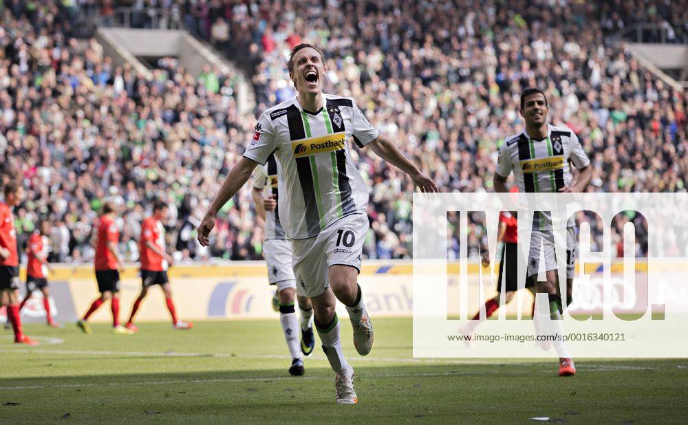 Mönchengladbach, 03.05.2014, Borussia Park Torjubel: Max Kruse (BMG) VfL Borussia Mönchengladbach - FSV Mainz 05 mm