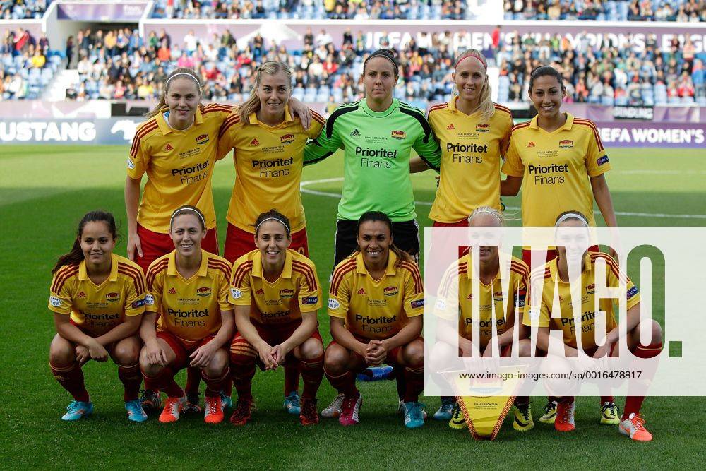Fussball, Frauen Champions-League, Tyresö FF - VfL Wolfsburg, v.li.: Teamfoto (Tyresö FF)