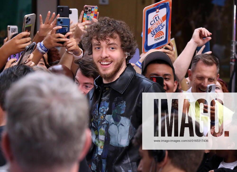 NEW YORK, NY- August 11: Jack Harlow performs on NBC s Today Citi Summer Concert Series at Rockefeller Plaza in New York City on August 11, 2022.