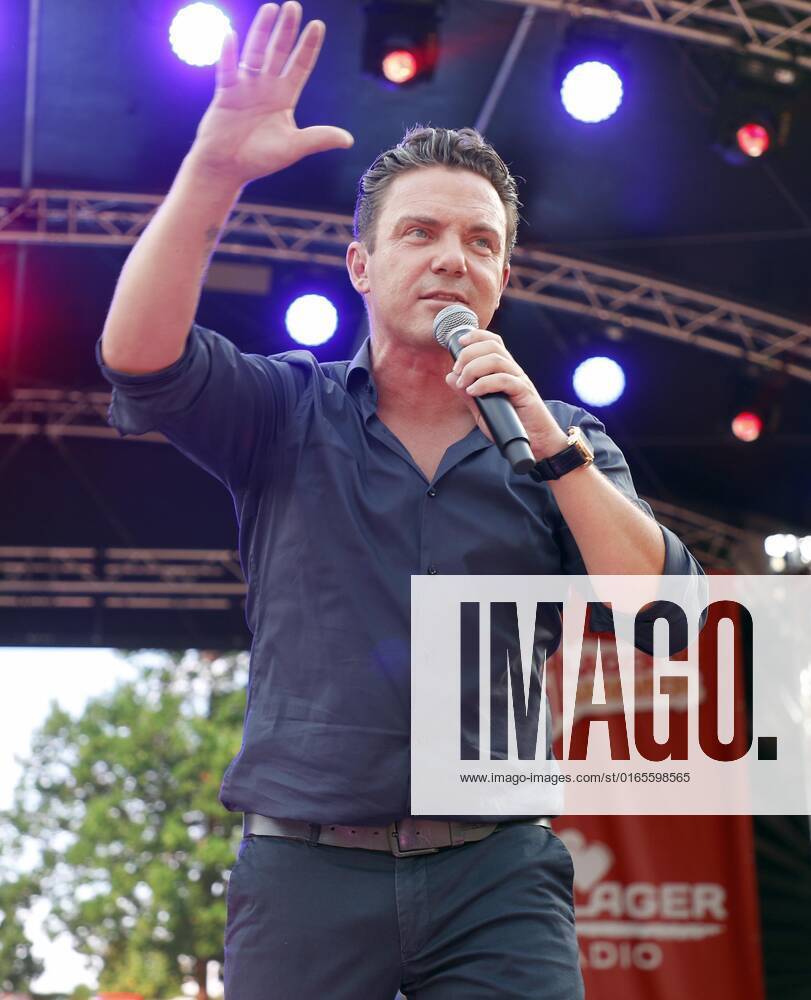 Stefan Mross bei der Schlager Radio Schlager Hammer Tour 2022 in Oranienburg.