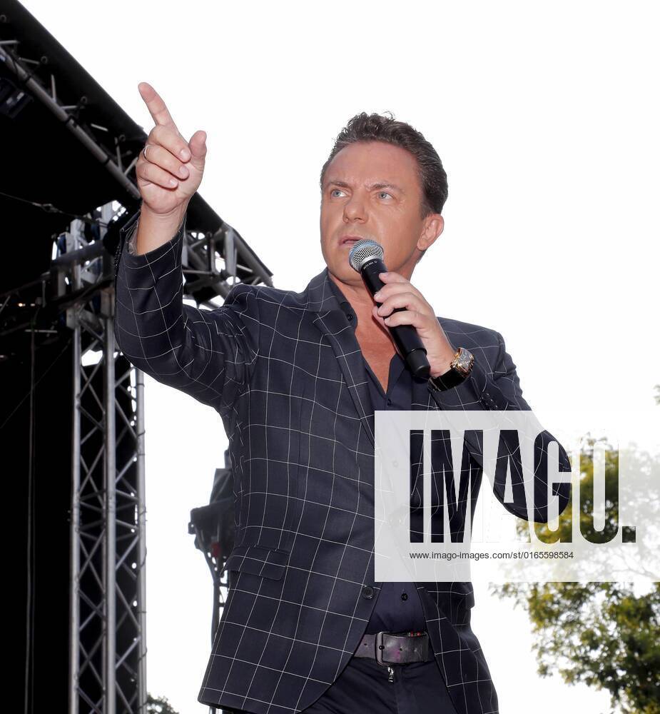 Stefan Mross bei der Schlager Radio Schlager Hammer Tour 2022 in Oranienburg.