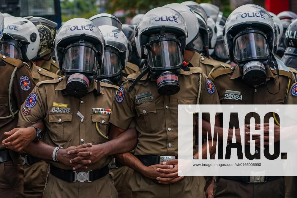 Sri Lanka Political Unrest Police use water canon and tear gas to disperse sri lankan university students during a demonstration. August 18, 2022 Colombo, Sri Lanka Colombo Sri Lanka