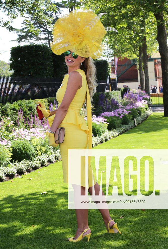 Image licensed to i-Images Picture Agency. 17 06 2014. Ester Dohnalova on the opening day of Royal Ascot, United Kingdom. Picture by Stephen Lock i-Images StephenxLockx xi-Images IIM-2475-0008