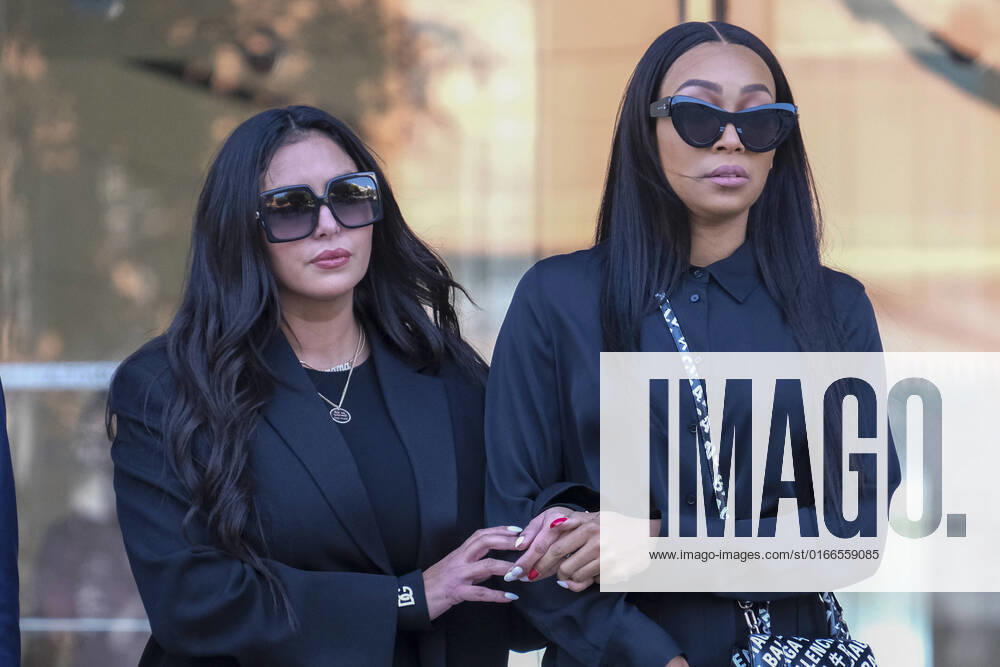 Vanessa Bryant, left, and soccer player Sydney Leroux leave the Federal Court after witness testimony has concluded in the trial of Bryant s federal negligence lawsuit against the county over photos taken by first responders at the scene of the helicopter crash that killed her husband Kobe, her daughter and seven other people, on Tuesday, Aug. 23, 2022 in Los Angeles. Los Angeles USA - ZUMAc68_ 20220823_zaf_c68_011