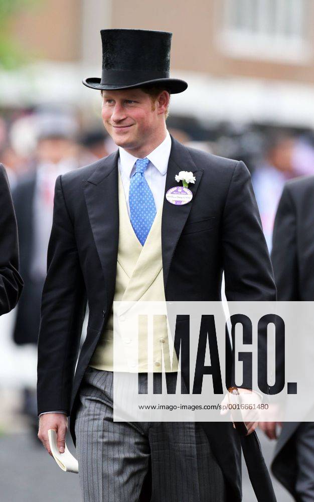 Image licensed to i-Images Picture Agency. 19 06 2014. Ascot, United Kingdom. Prince Harry at Ladies Day at Royal Ascot Picture by Stephen Lock i-Images StephenxLockx xi-Images IIM-2487-0056