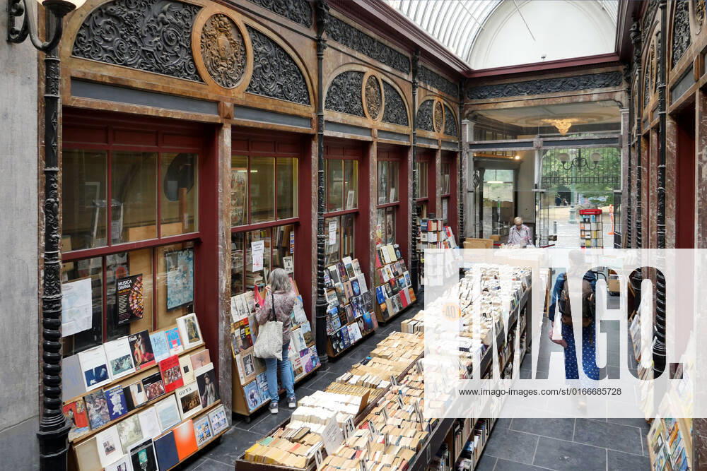 Brüssel, Belgien. Galerie Bortier, Antiquariat für Bücher.