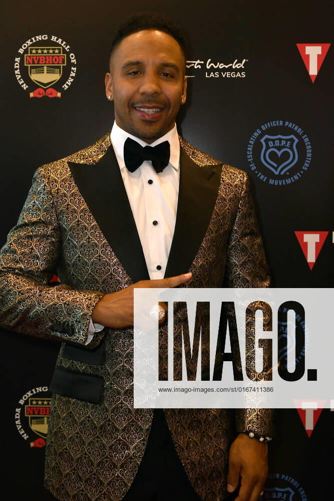 LAS VEGAS, NV - AUGUST 27: Andre Ward Arriving at the Induction Ceremony & Dinner for the 2022 Nevada Boxing Hall Of Fame at Resorts World Las Vegas in Las Vegas,Nevada, on August 27, 2022.
