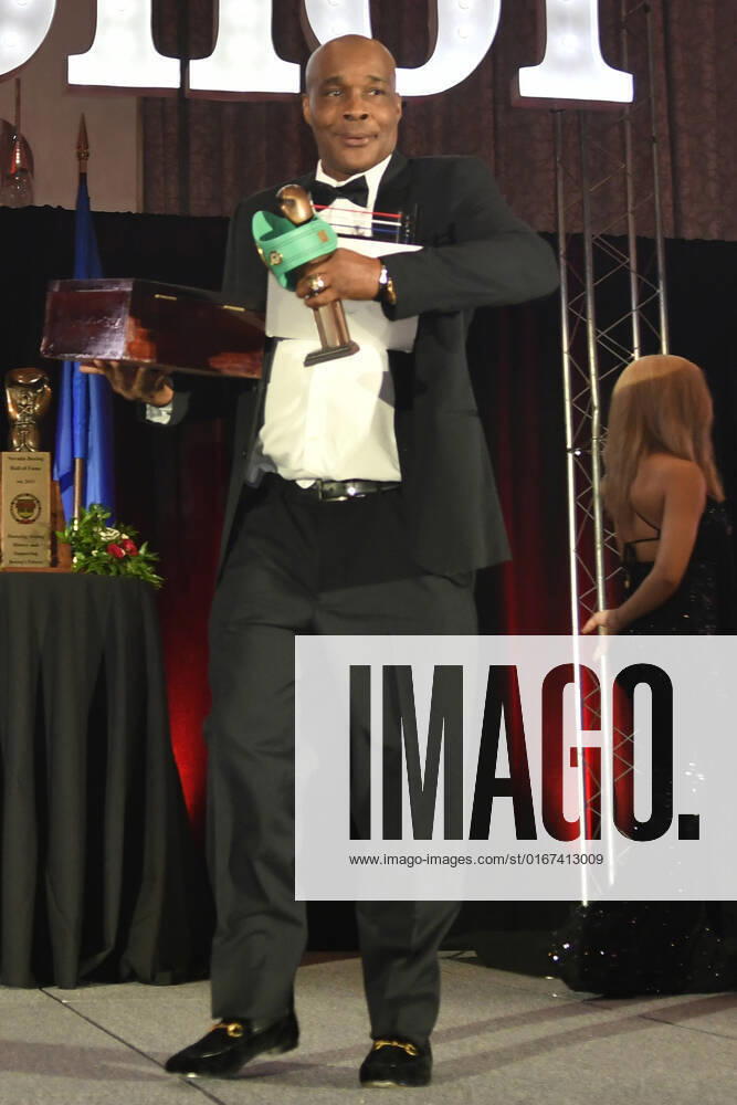 LAS VEGAS, NV - AUGUST 27: Michael Nunn at the Induction Ceremony & Dinner for the 2022 Nevada Boxing Hall Of Fame at Resorts World Las Vegas in Las Vegas,Nevada, on August 27, 2022.