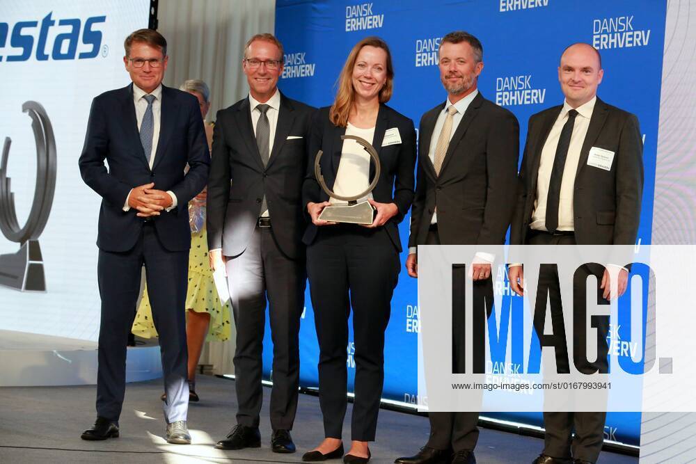 Copenhagen Prince Frederik presides over the presentation of the Danish Business Award in connection with the Danish business anniversary in the Oksnehallen. The Dansk Erhverv prize is awarded to one or more companies that alone or jointly have demonstrated green action and thus support the green transition. The prize includes DKK 100,000. Winner 2022. VESTA Â