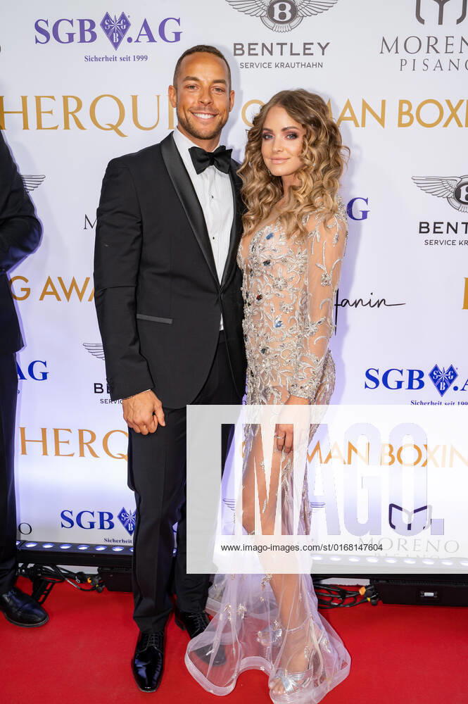 20220904 HERQUL GERMAN BOXING AWARDS BERLIN, GERMANY - SEPTEMBER 4 2022 : Andrej Mangold, Annika Jung at - HERQUL GERMAN BOXING AWARDS on September 4, 2022 in Berlin, . Berlin Berlin Germany