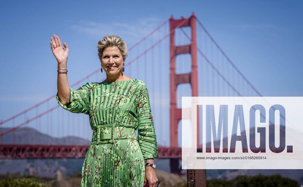 2022-09-07 11:46:27 SAN FRANCISCO - Queen Maxima at the Golden Gate Bridge. The Queen is on a four-day working visit to the United States. ANP BART MAAT netherlands out - belgium out