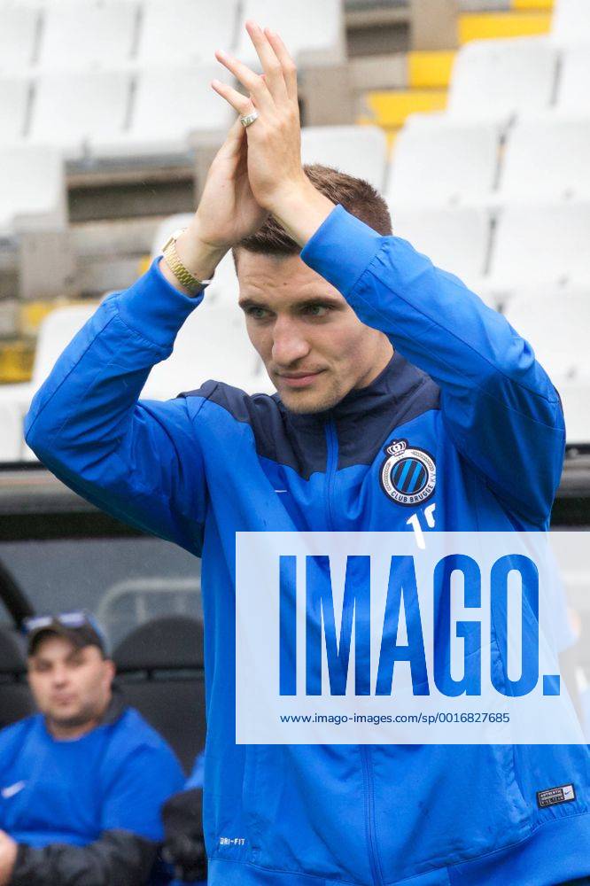 20140706 - BRUGGE, BELGIUM: Club s Thomas Meunier pictured during the fan day of Belgian first league soccer team Club Brugge, in Brugge, Sunday 06 July 2014. KURTxDESPLENTER 04230844