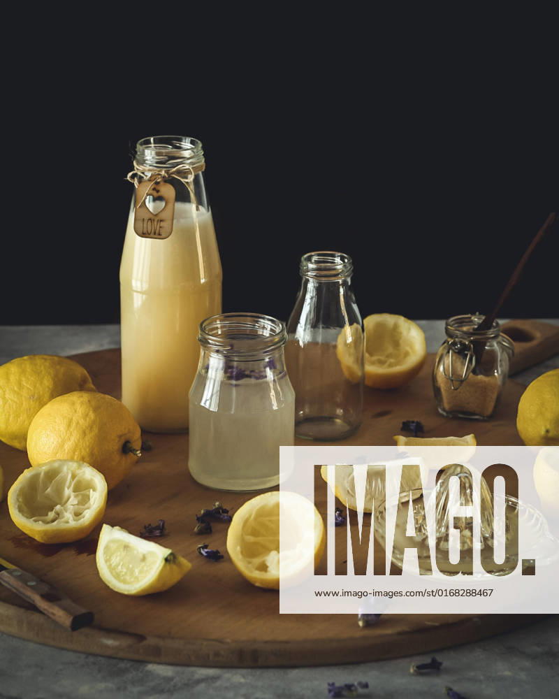Making fresh lemonade Freshly made lemonade